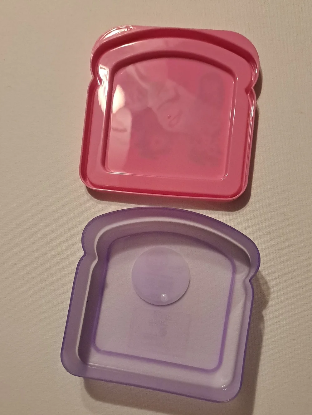 NWT Bundle of 2 ZAK Disney Princess Pink & Purple Snack & Sandwhich Containers